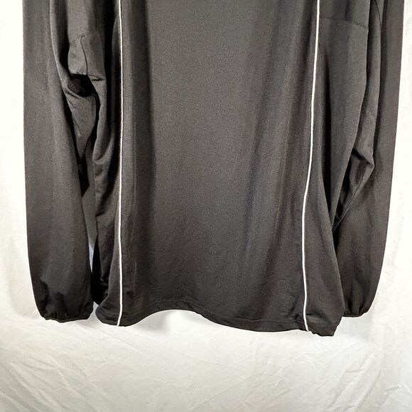 Mizuno Pullover Men's Medium Black Long Sleeve Collared Running Jacket - Picture 11 of 11